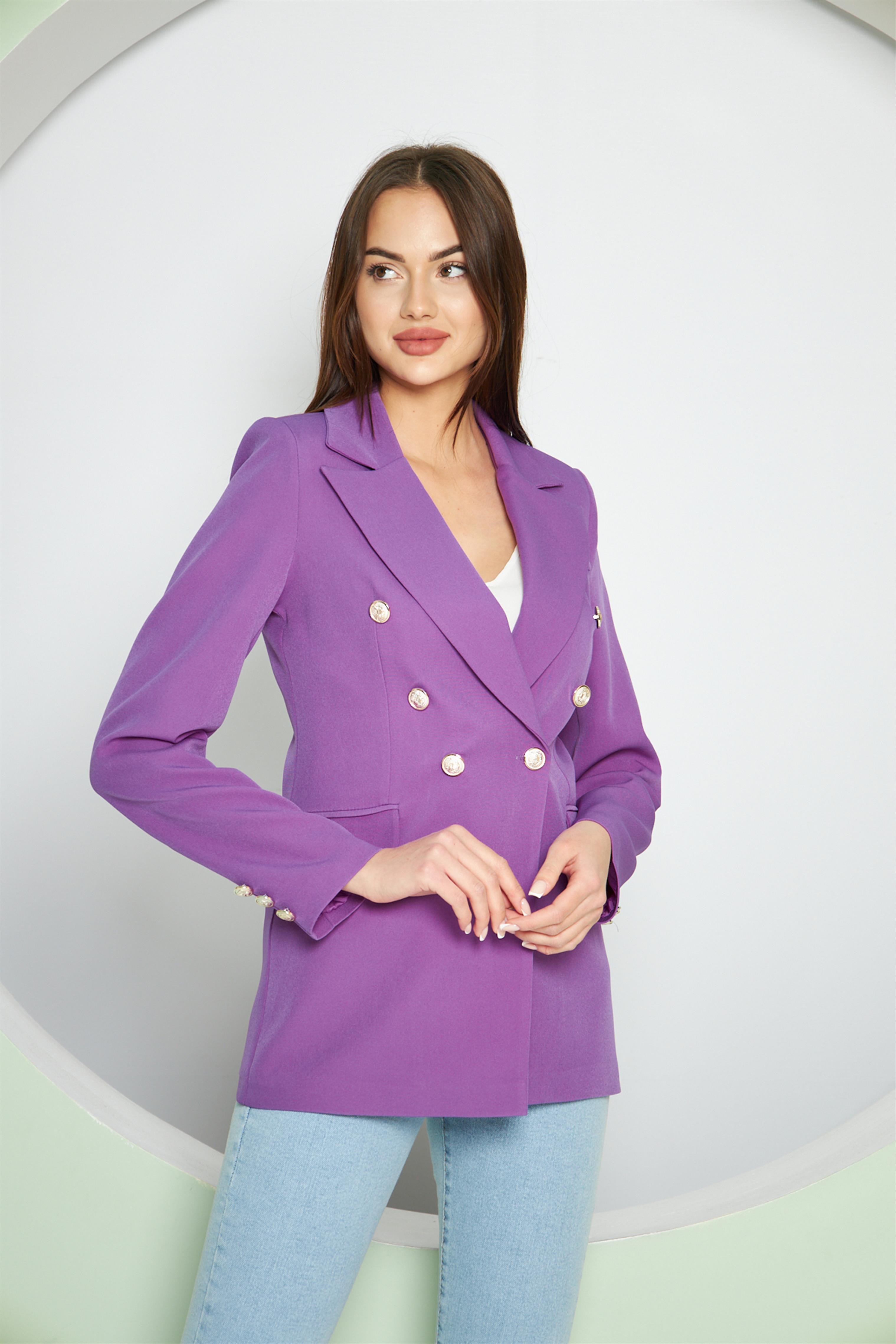 Balmain Ceket Lila