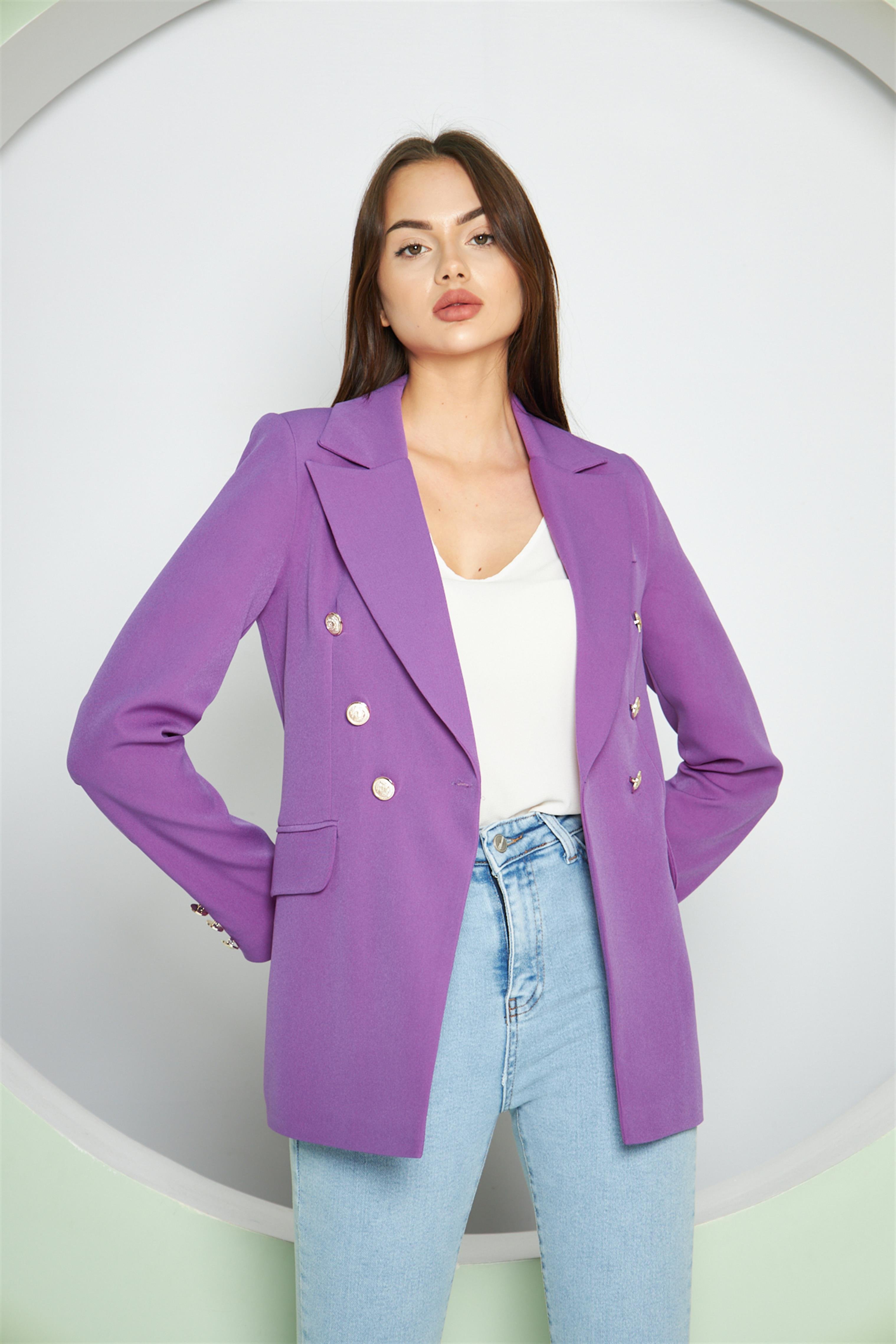 Balmain Ceket Lila