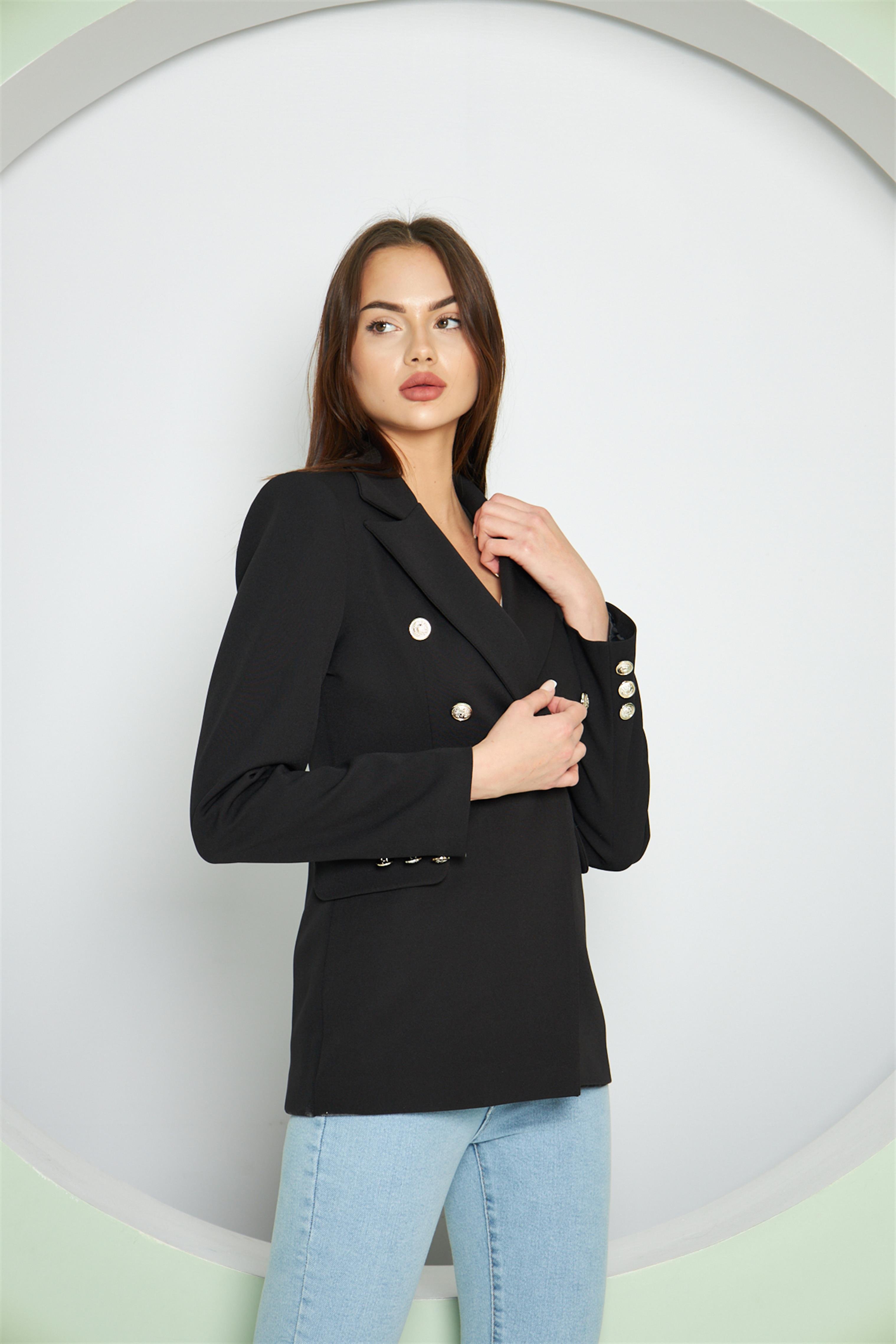 Balmain Ceket Siyah
