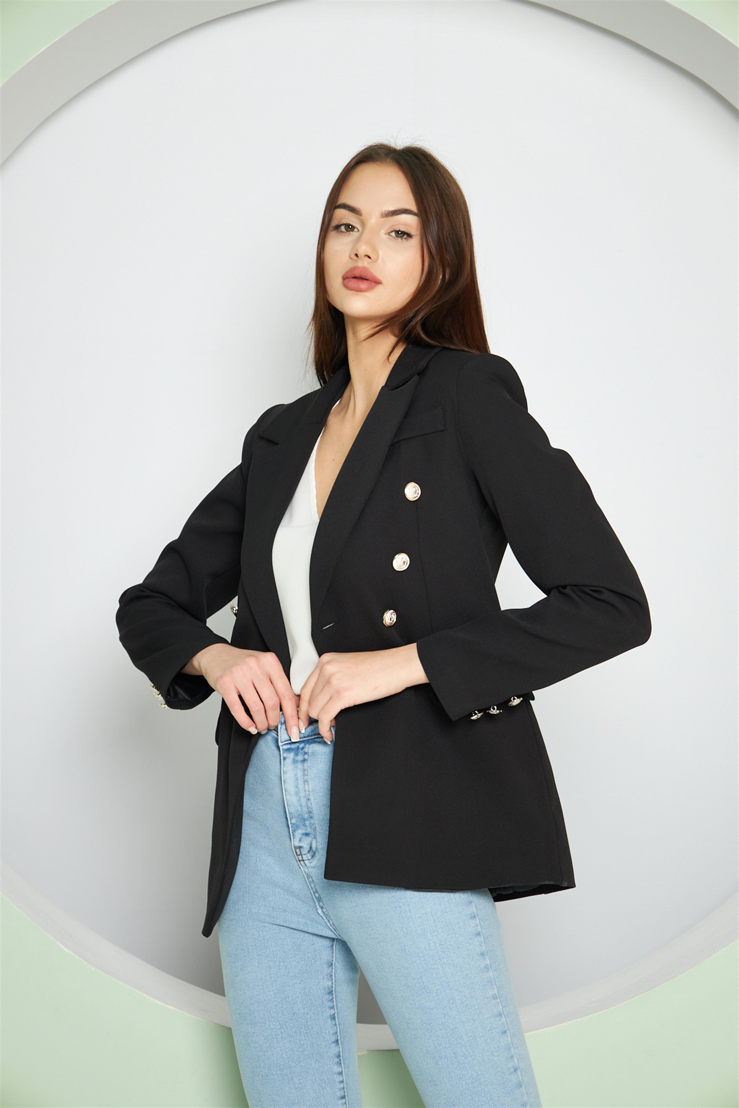 Balmain Ceket Siyah