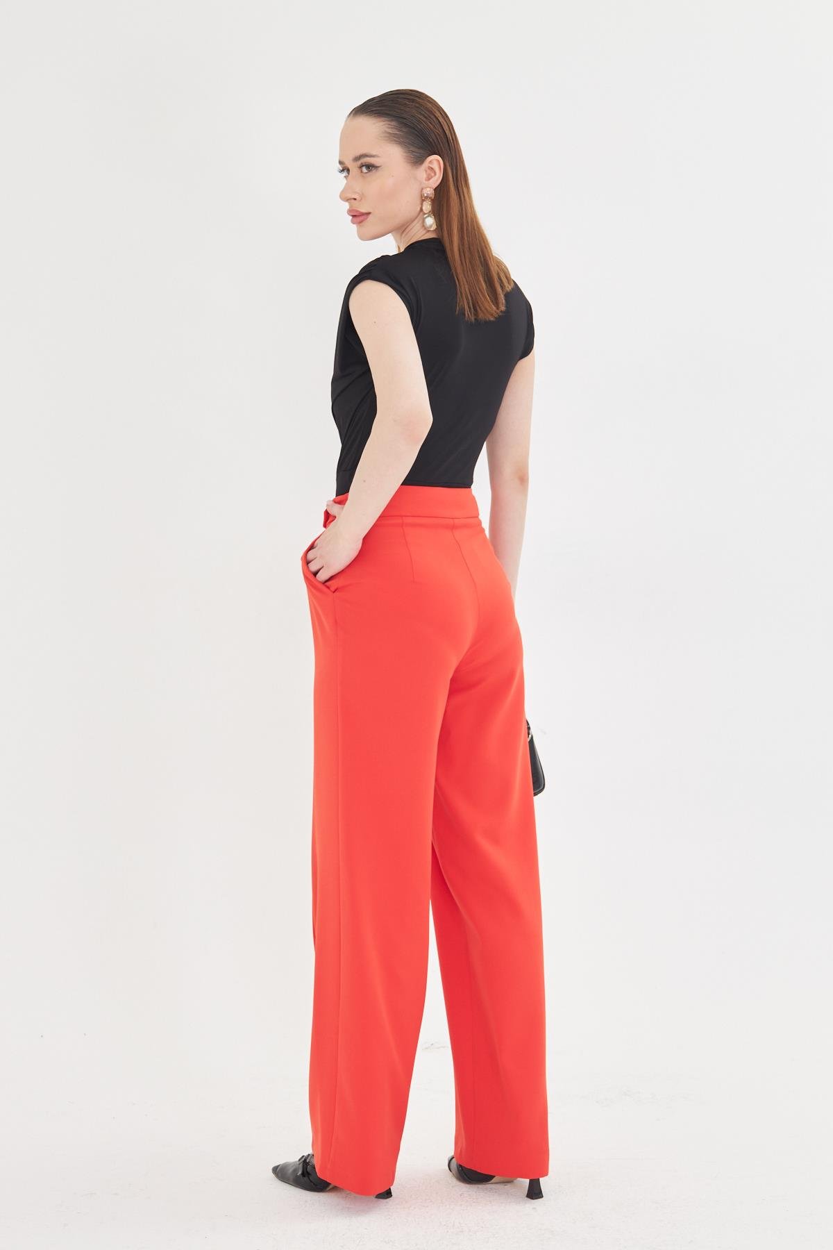 Toka Detay Bol Paça Pantolon 