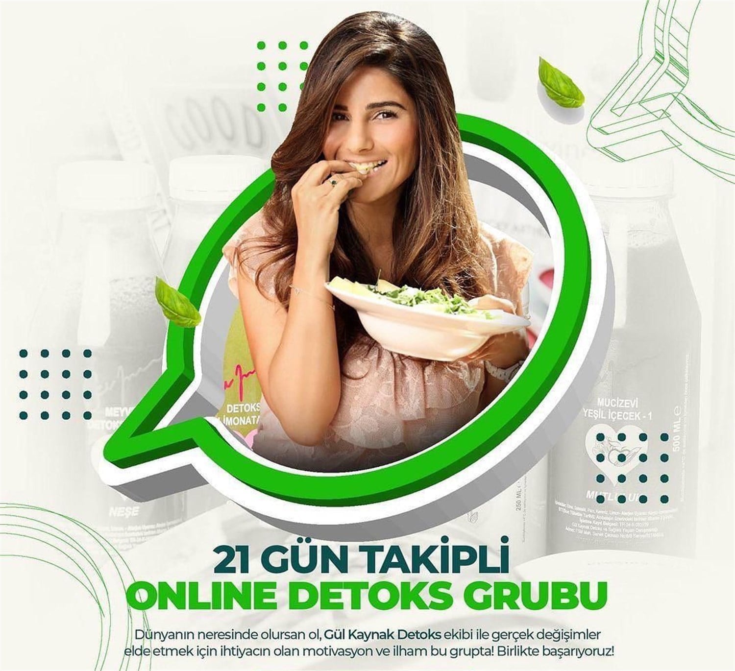 21 Gün Online Takipli Detoks Grubu + 21 Gün Kapıya Teslim Detoks Paketi 