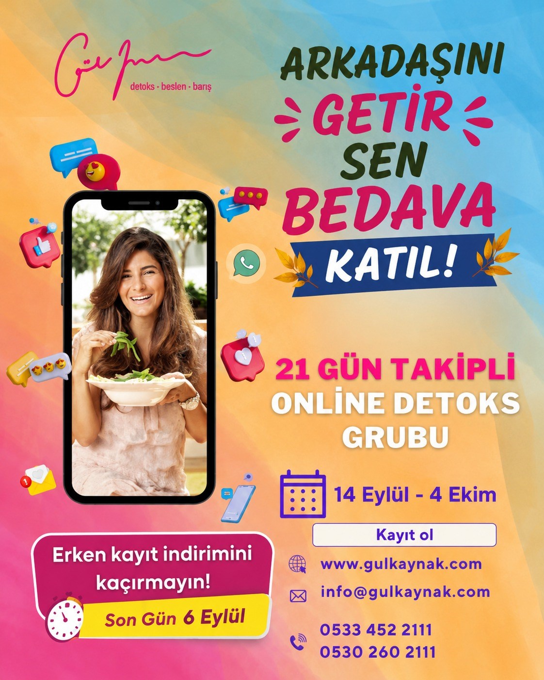 21 Günlük Kişisel Takipli Online Detoks Grubu
