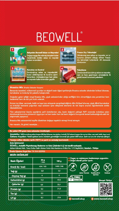 BEOWELL NUTRITION - BRASSICA MIX