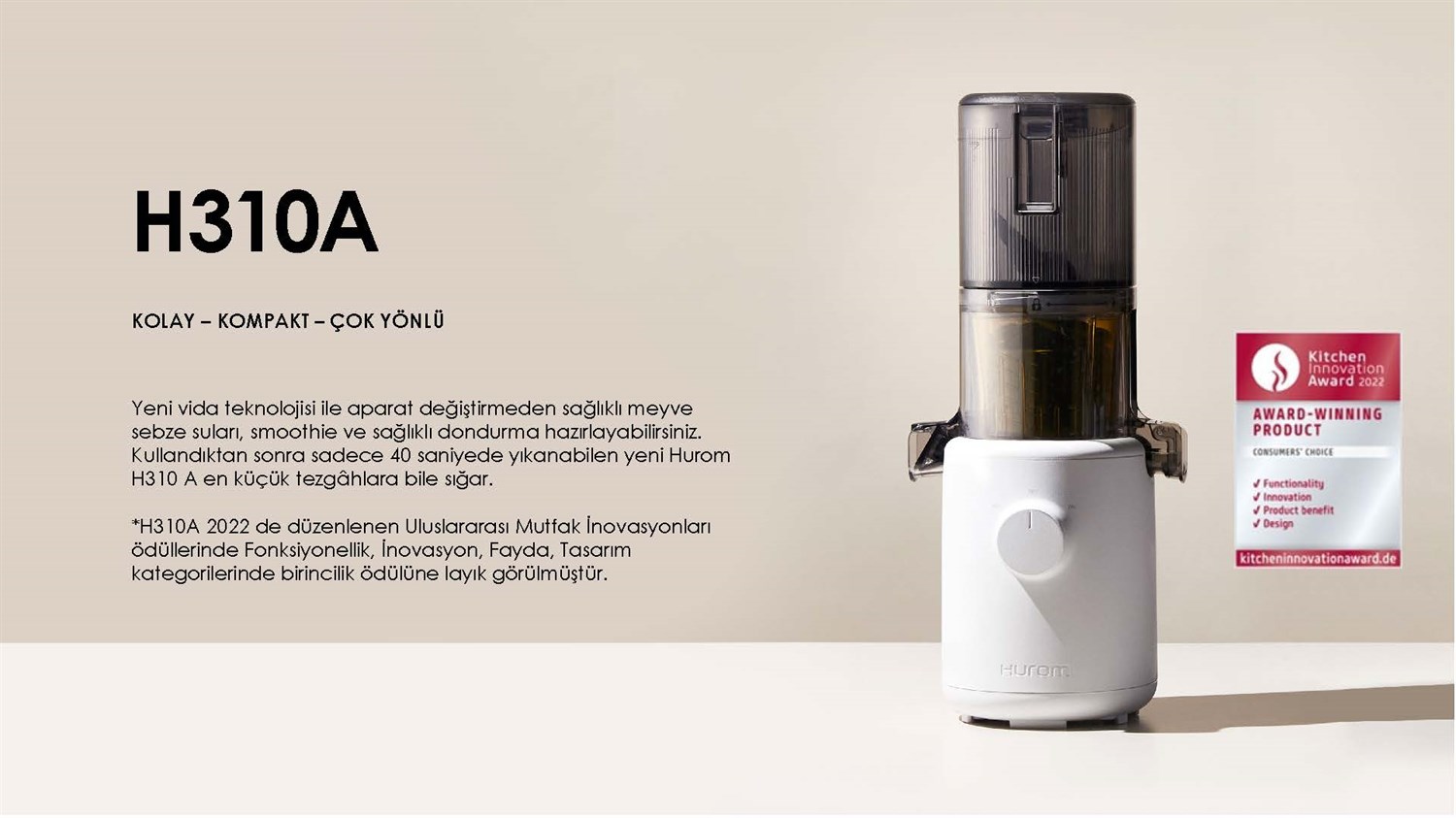 Klasik SeriHurom H310A