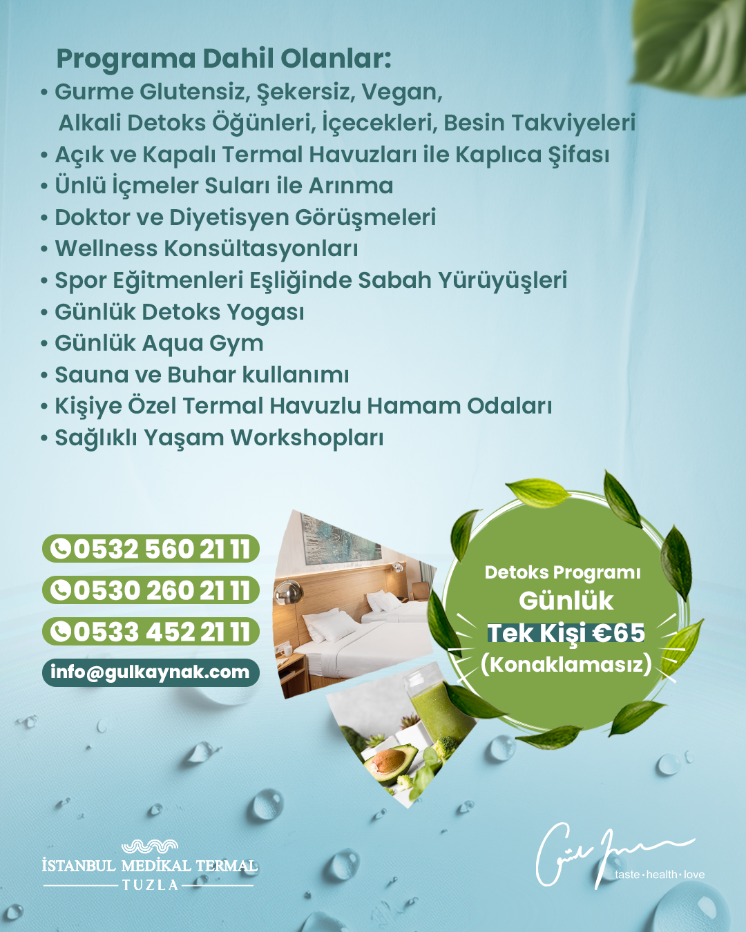 Konaklamalı + Konaklamasız Detoks Programları
