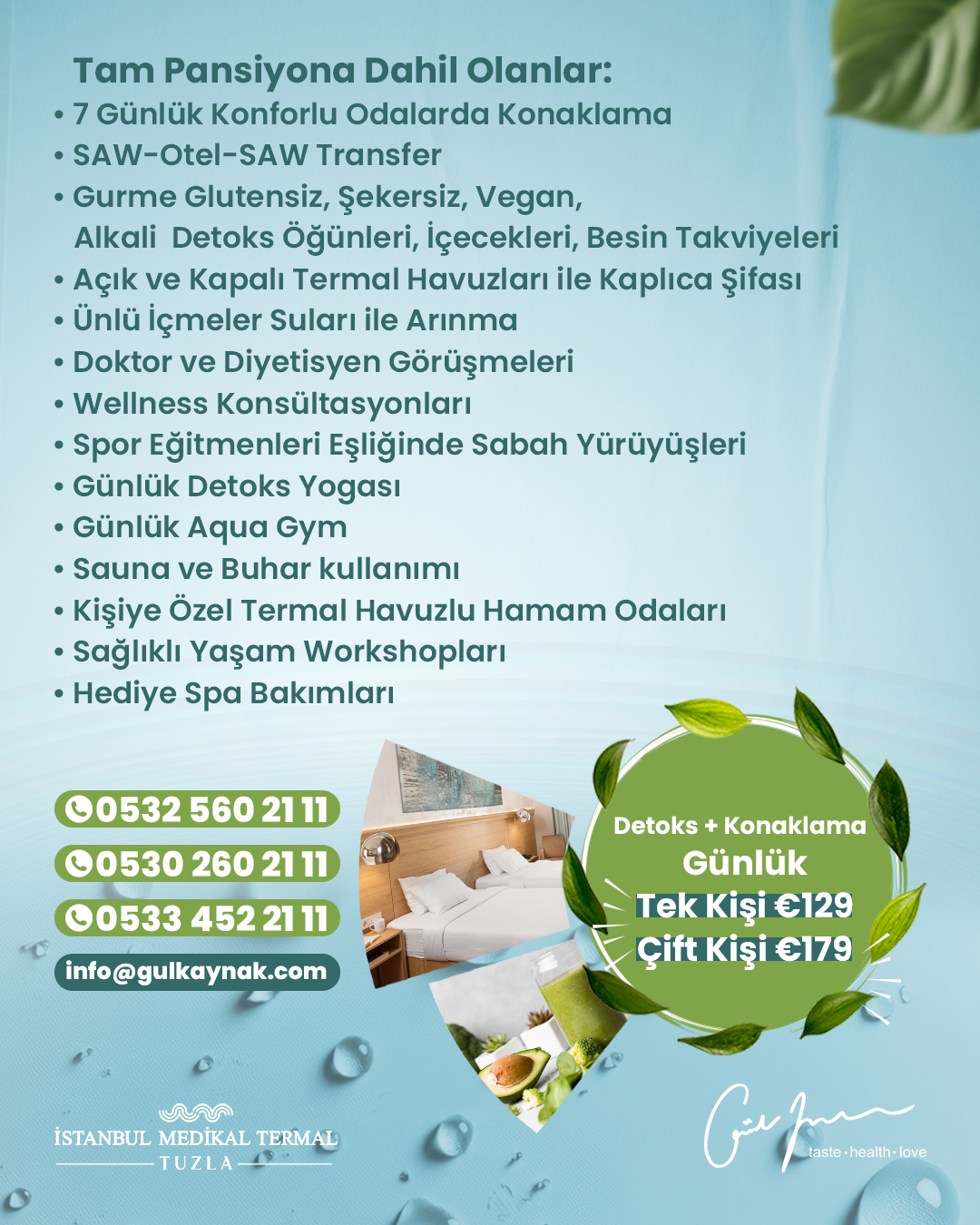 Konaklamalı + Konaklamasız Detoks Programları