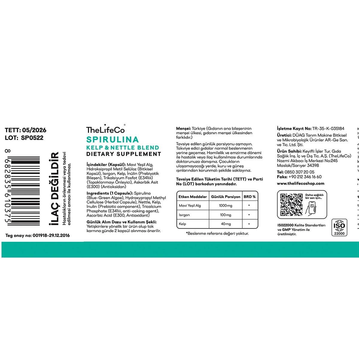 Spirulina Kelp & Nettle