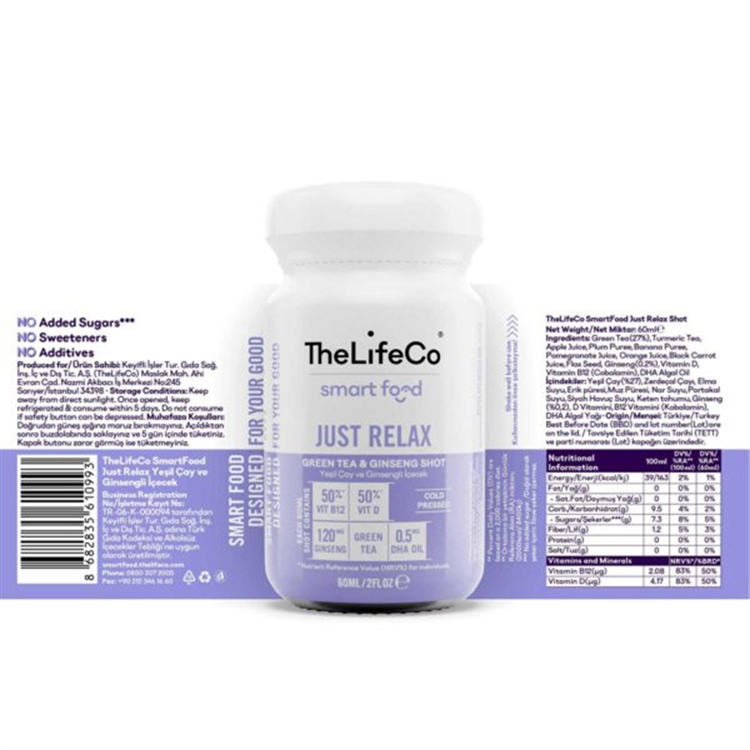 TheLifeCo SmartFood Just Relax Shot