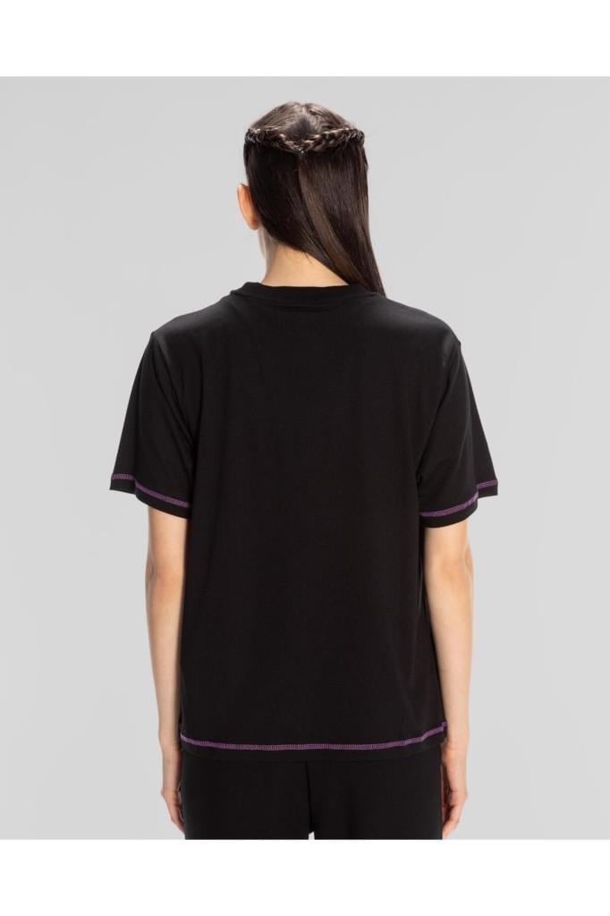 Authentic Kage T-shirt Kadın Siyah Regular Fit Tişört 351Q67W-005