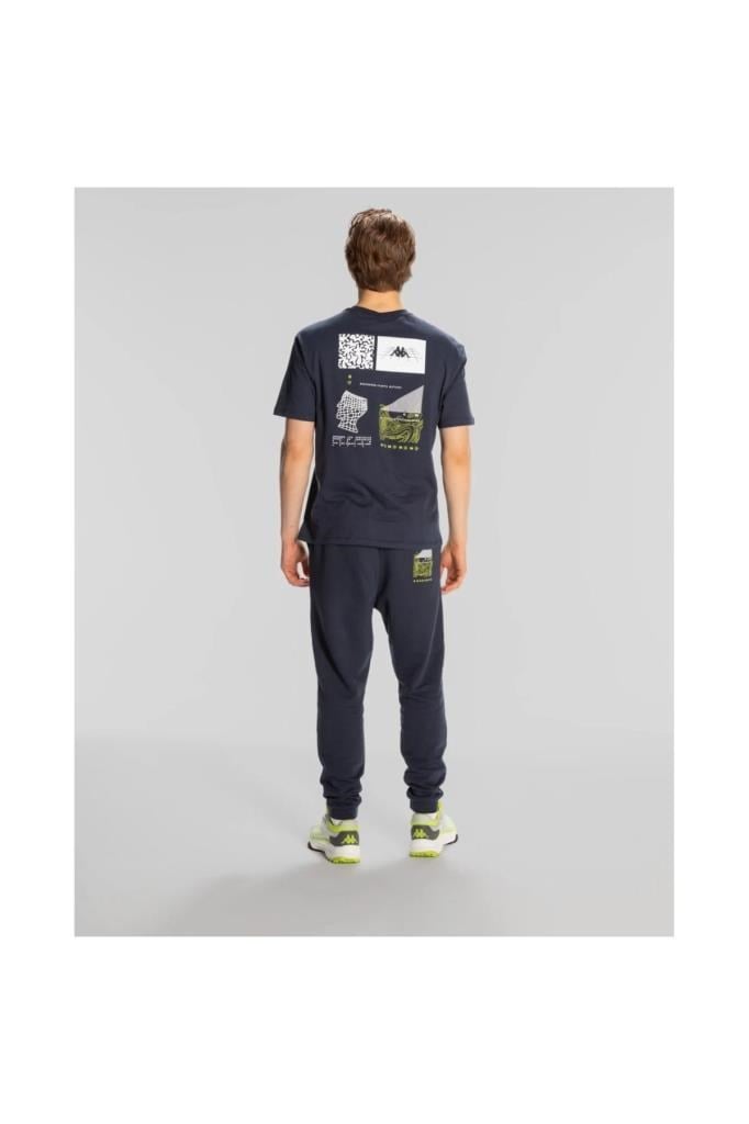 Authentic Space Jump Erkek Lacivert Yuvarlak Yaka Tişört 371S8IW-XCT
