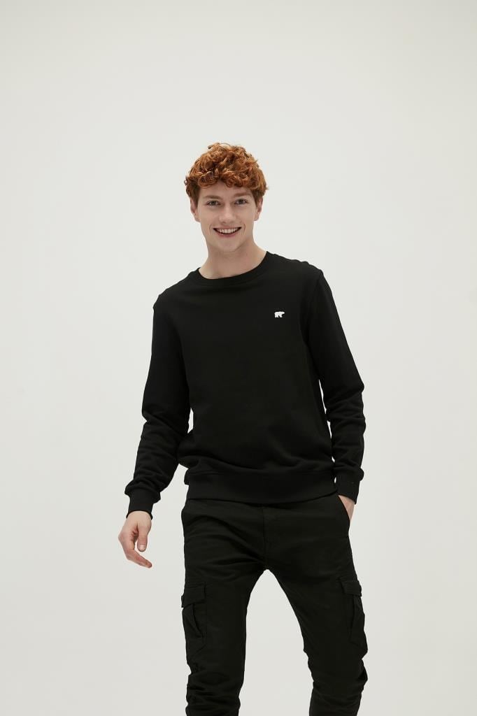 Bad Bear Erkek Siyah Sweatshırt Presage Crewneck