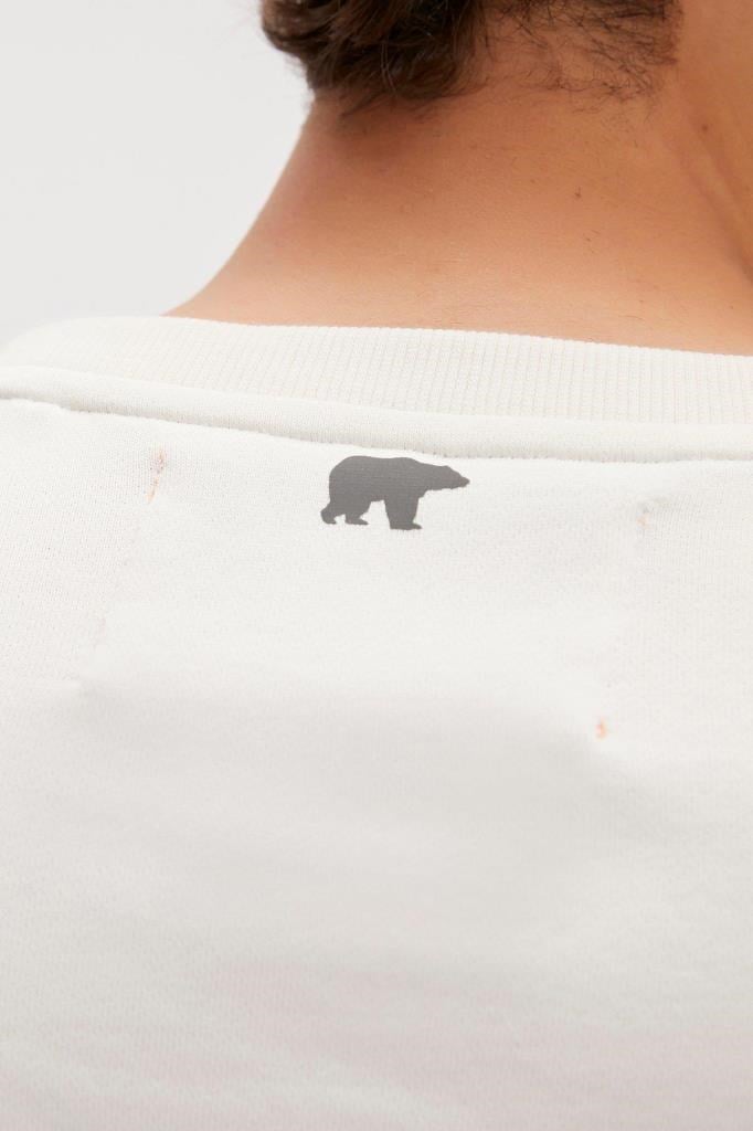 Bad Bear Erkek Sweatshirt Beyaz Reflect Bear Erkek Sweatshirt 23.02.12.021-Beyaz