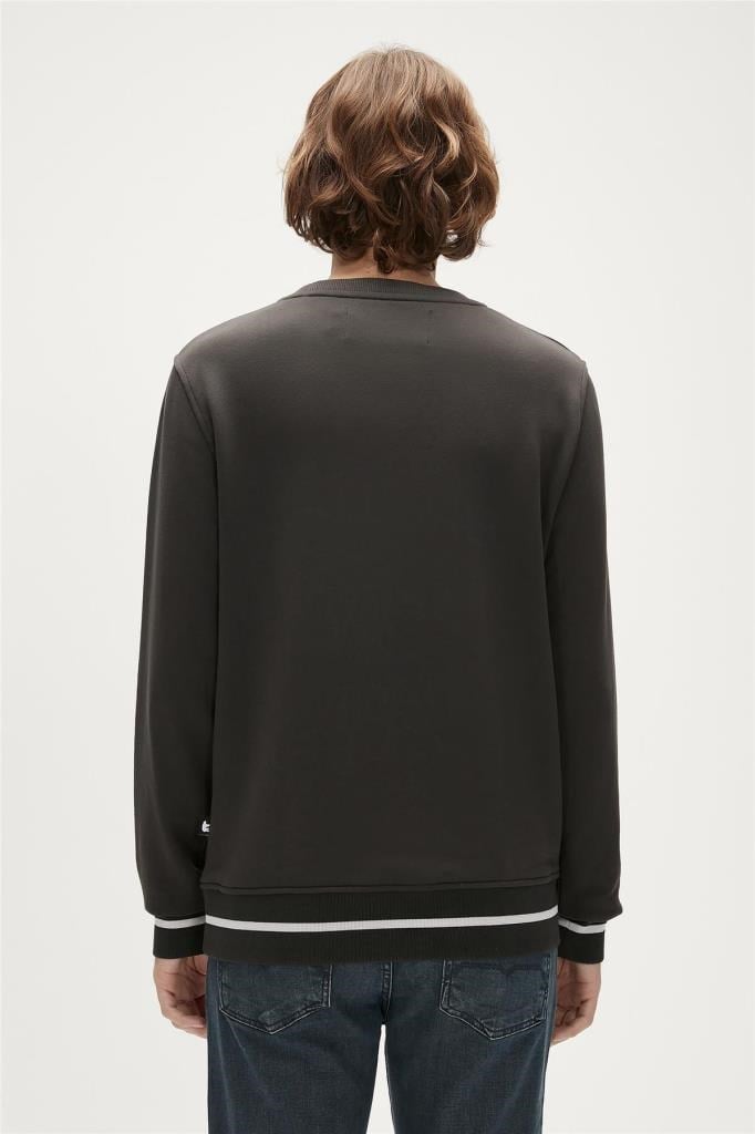 Bad Bear Erkek Sweatshirt Erkek Gri Sweatshirt Felt Crewneck Antrasit Erkek Sweatshirt 23.02.12.013-Antrasit