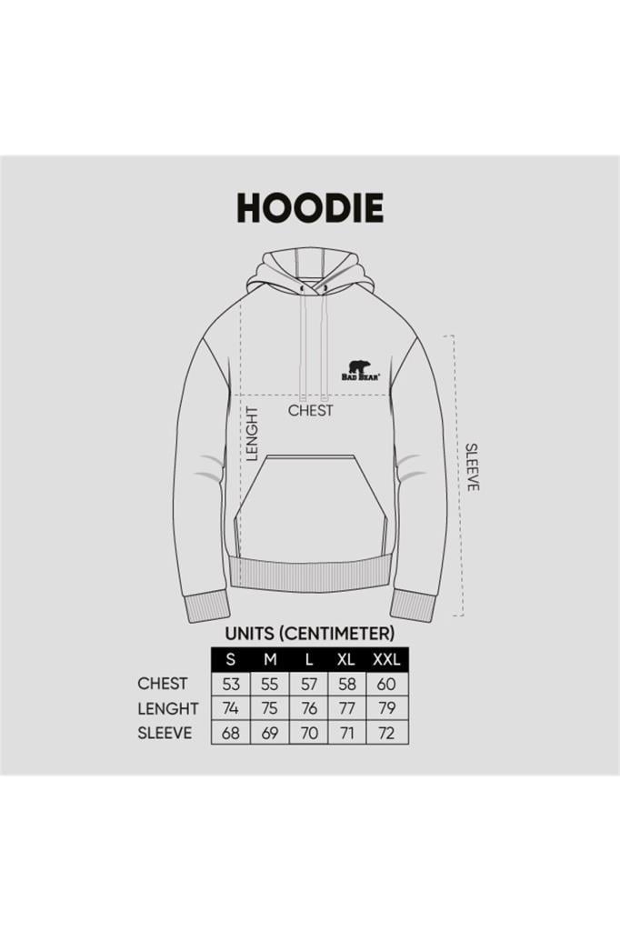 Bad Bear Erkek Sweatshirt Siyah Erkek Sweathsirt Blaze Hoodıe Nıght 22.02.12.037-Siyah