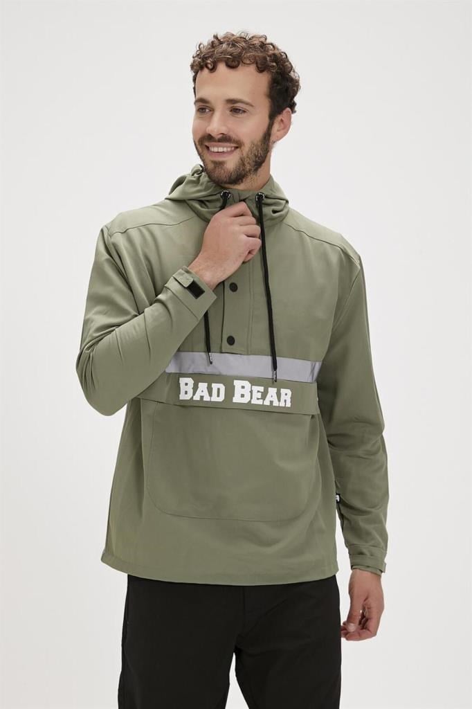 Bad Bear Erkek Yağmurluk REFLECT Erkek Rüzgarlık 23.02.13.005-Haki