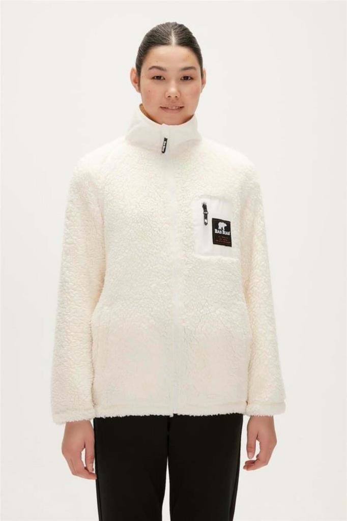 Bad Bear Kadın Sweatshirt Emma Kapüşonlu Sweatshirt Beyaz-Bad Bear Kadın Sweatshirt Emma Kapüşonlu Sweatshirt Beyaz-23.04.29.001