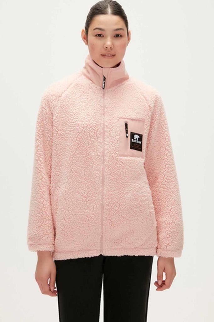 Bad Bear Kadın Sweatshirt Emma Peluş Kadın Polar Ceket 23.04.29.001BLUSH