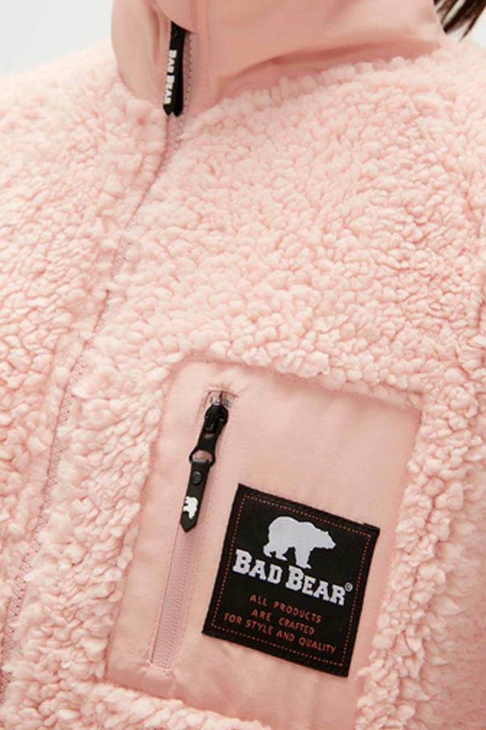 Bad Bear Kadın Sweatshirt Emma Peluş Kadın Polar Ceket 23.04.29.001BLUSH