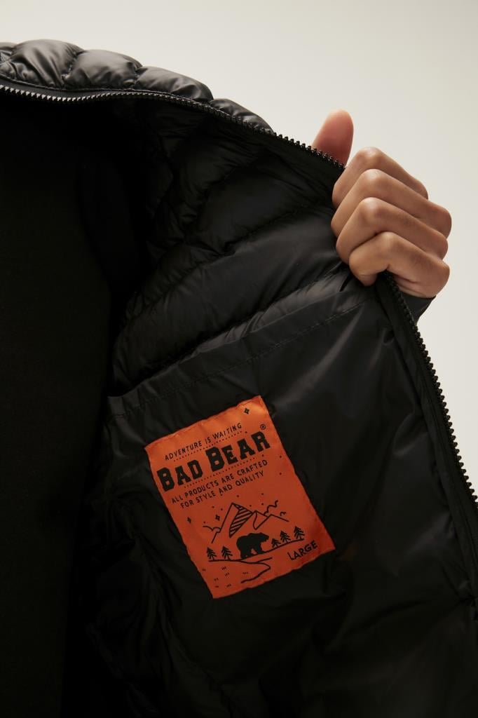 BadBear Archer Puffer Nıght Kaz Tüyü Erkek Siyah Mont