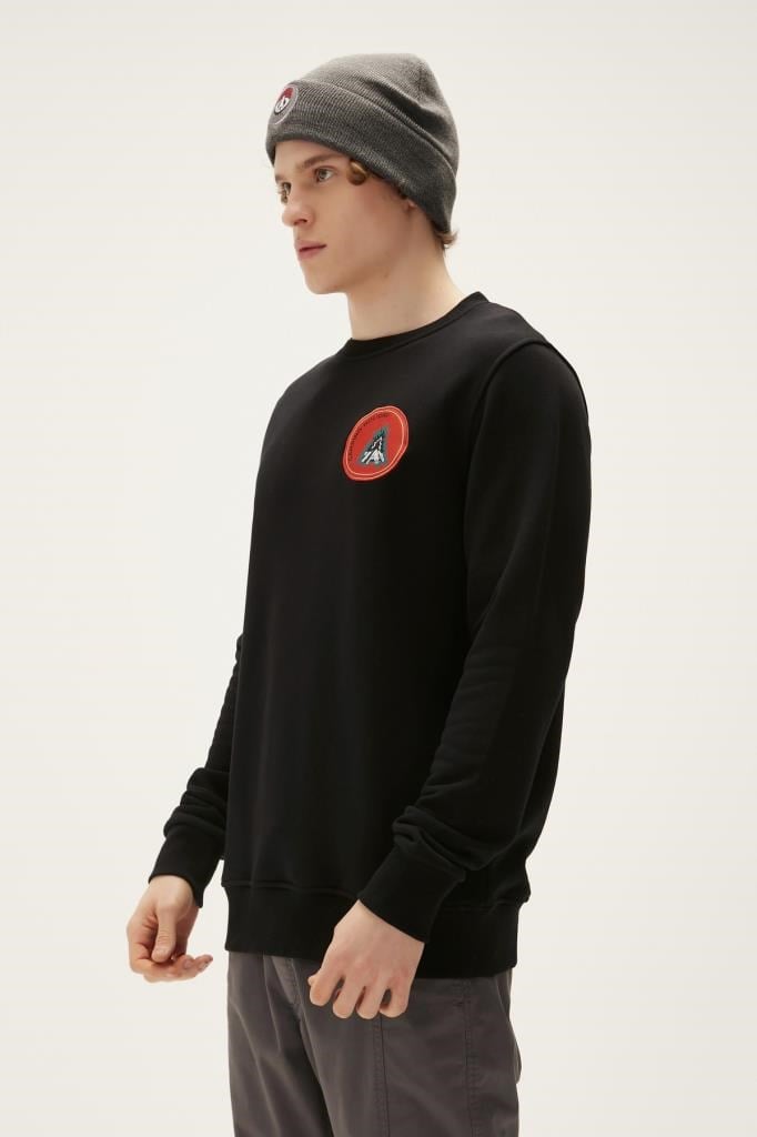BadBear Bonfıre Crewneck Nıght Erkek Siyah Sweatshirt