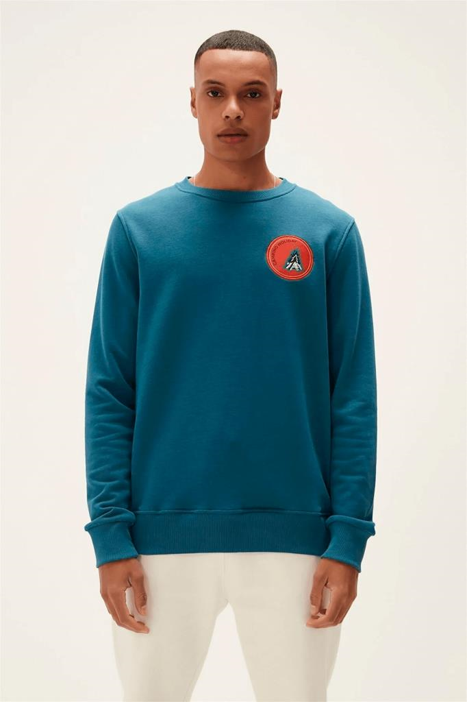BadBear Bonfıre Crewneck Petroleum Erkek Sweatshirt