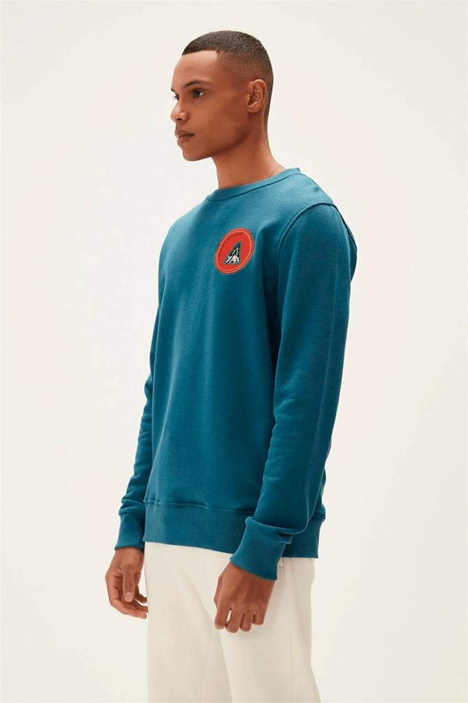 BadBear Bonfıre Crewneck Petroleum Erkek Sweatshirt