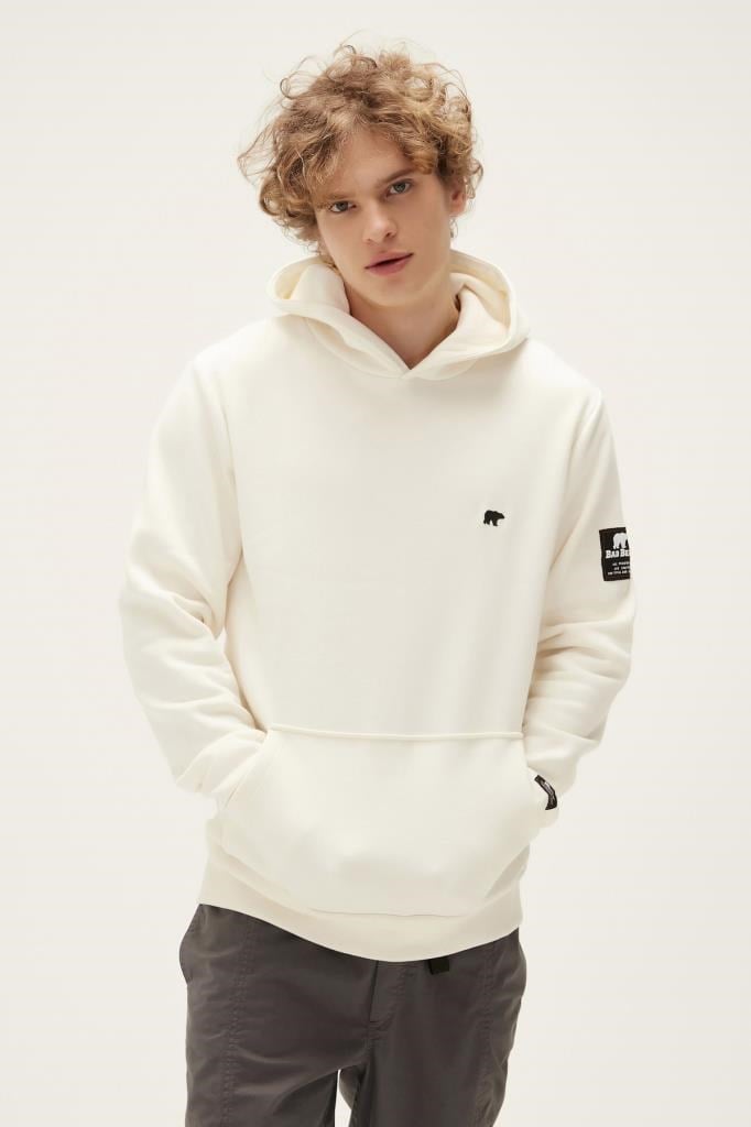 BadBear Cordless Hoodıe Marshmalllow Erkek Beyaz Sweatshirt