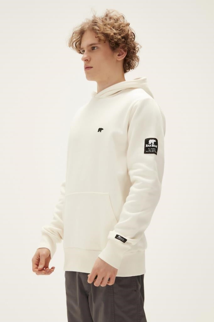 BadBear Cordless Hoodıe Marshmalllow Erkek Beyaz Sweatshirt