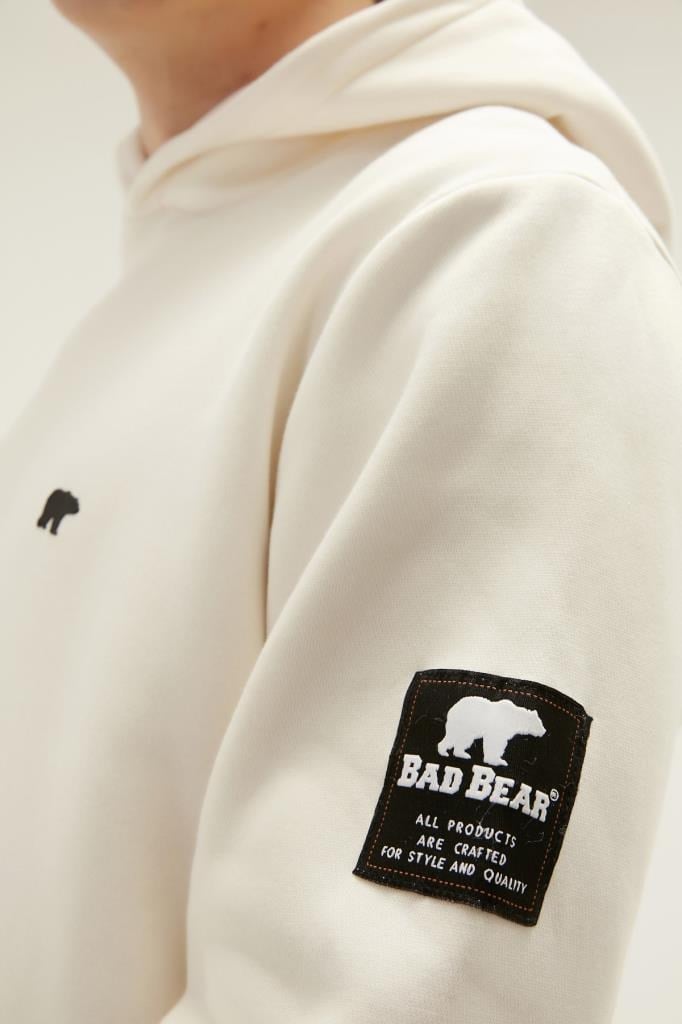 BadBear Cordless Hoodıe Marshmalllow Erkek Beyaz Sweatshirt