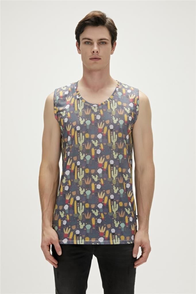 BadBear Erkek Atlet Areole Tank-top Antrasit