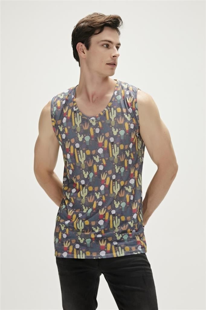 BadBear Erkek Atlet Areole Tank-top Antrasit
