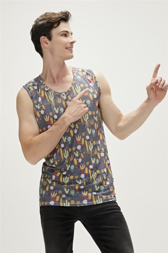 BadBear Erkek Atlet Areole Tank-top Antrasit