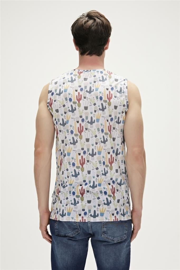 BadBear Erkek Atlet Areole Tank-top Beyaz
