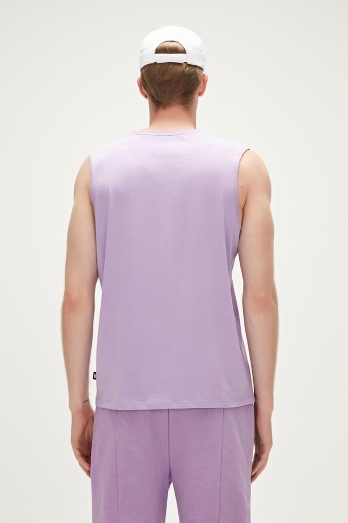 BadBear Erkek Atlet Mor MONSTERA TANK-TOP 23.01.23.004-Tuscany