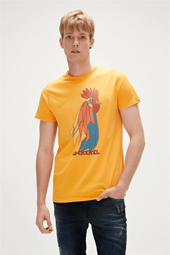 BadBear Erkek Cockerel T-shırt Hardal