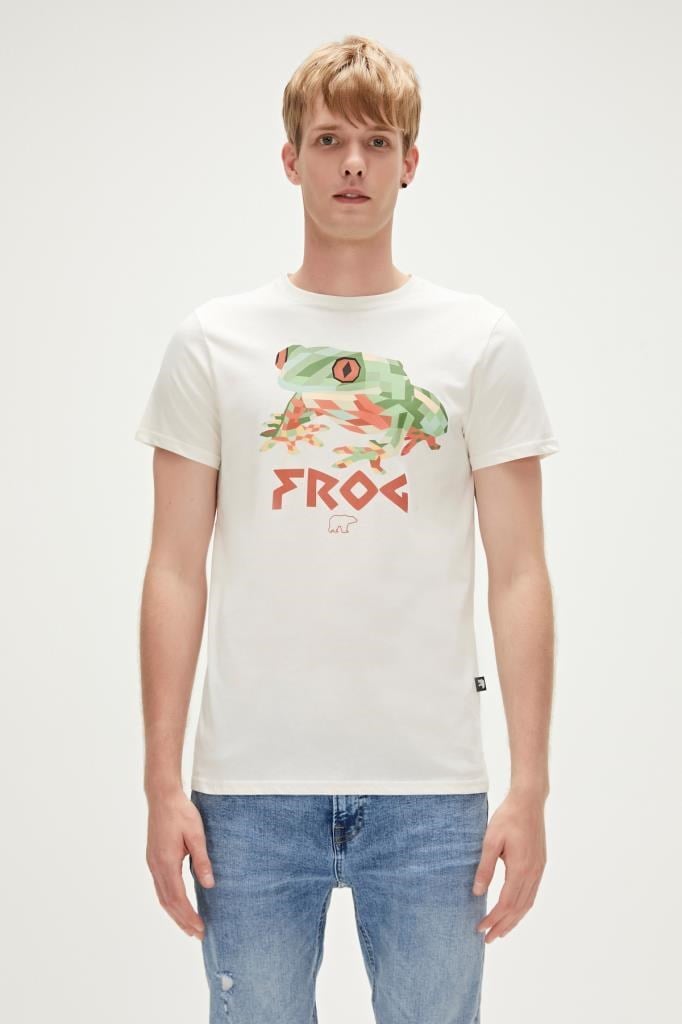 BadBear Erkek Frog T-shırt Beyaz