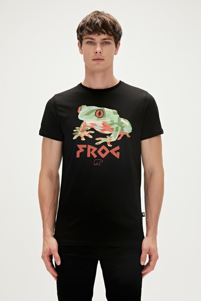 BadBear Erkek Frog T-shırt Siyah