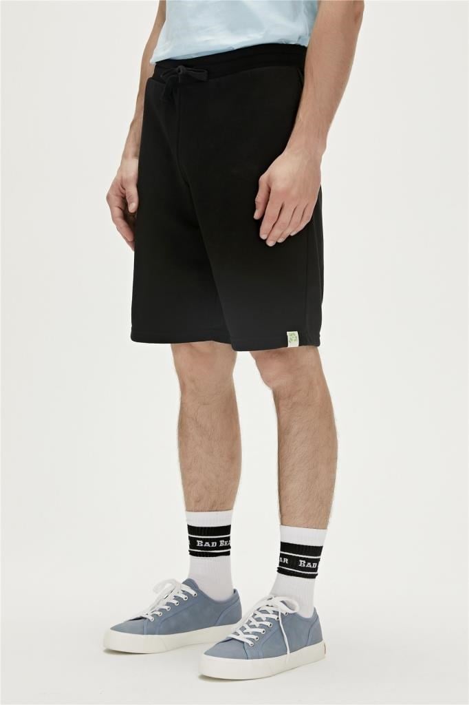 BadBear Erkek Re-axel Sweatshort Siyah