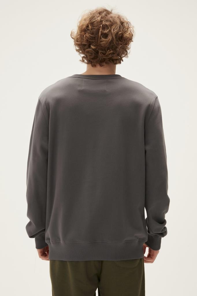 BadBear Kangaroo Erkek Asfalt Gri Sweatshirt ''Cepli Sweatshirt''