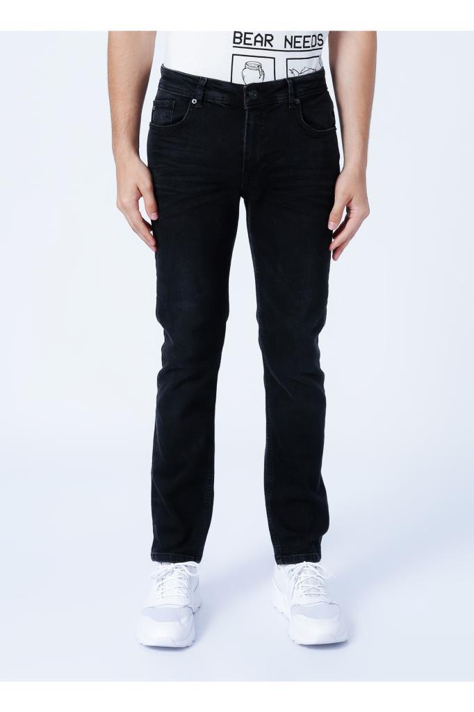 BadBear Normal Bel Regular Fit Koyu Siyah Erkek Denim Pantolon 22.01.70.002_dante Jeans