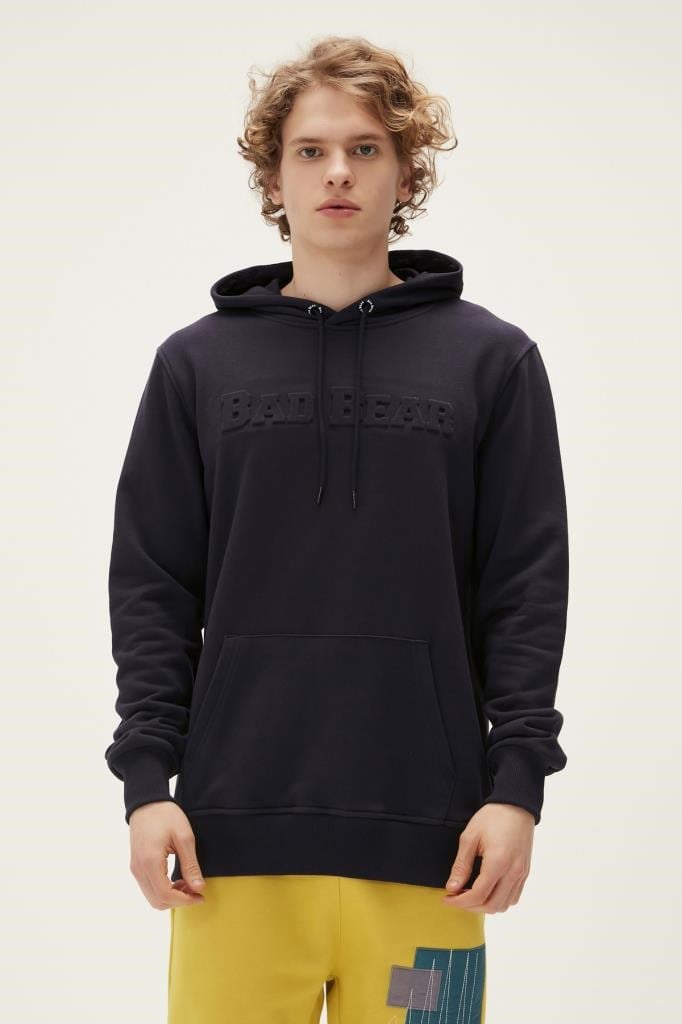 BadBear Pucker Bear Hoodıe Nıght Erkek Siyah Sweatshirt