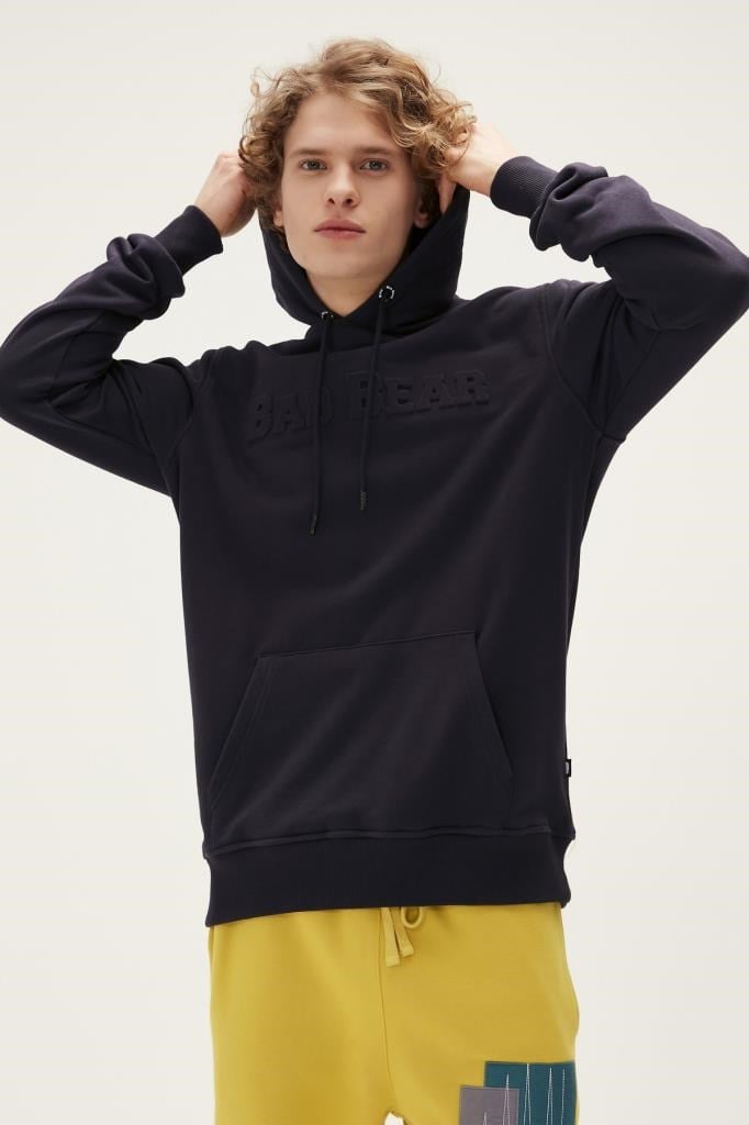 BadBear Pucker Bear Hoodıe Nıght Erkek Siyah Sweatshirt
