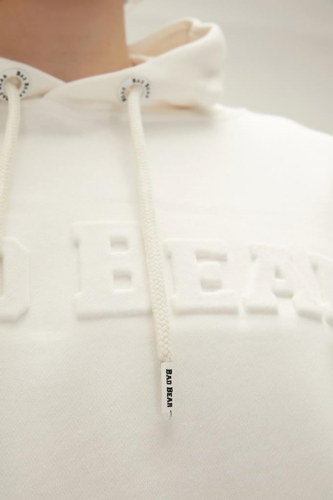 BadBear Pucker Kapüşonlu Erkek Beyaz Sweatshirt