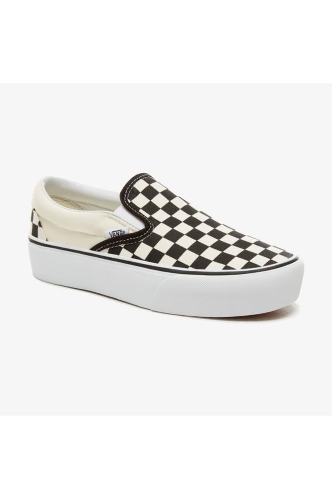 Classic Slip-On Platform Kadın Siyah - Bej Sneaker VN00018EBWW1