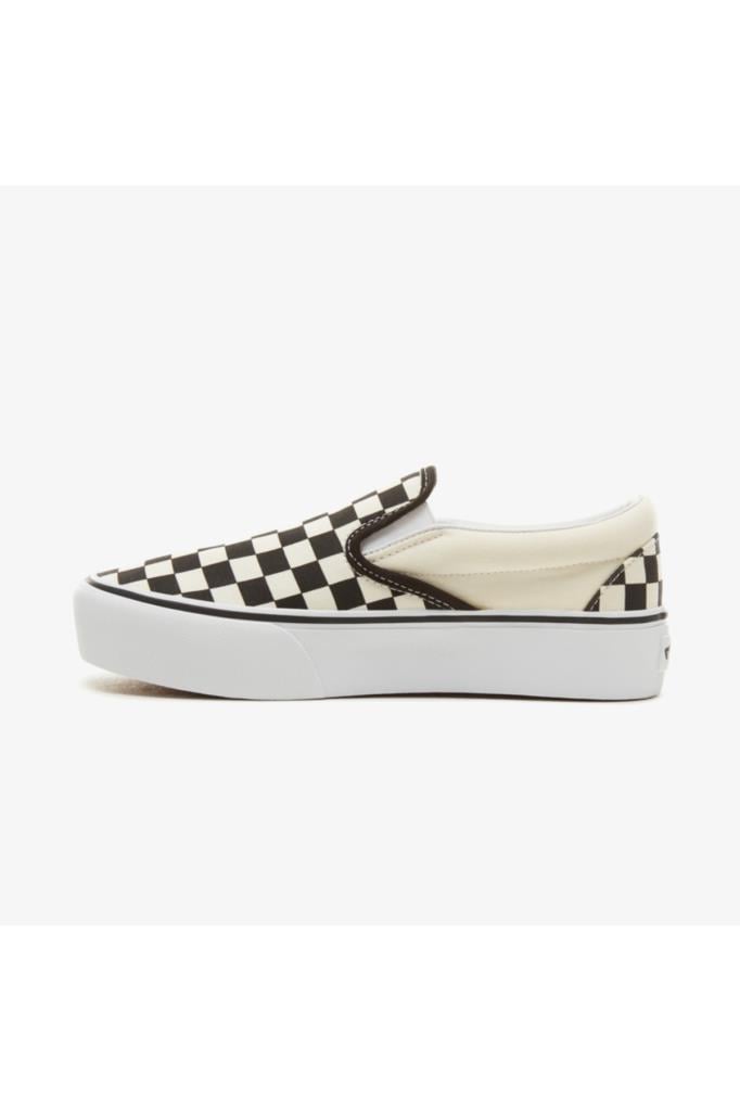 Classic Slip-On Platform Kadın Siyah - Bej Sneaker VN00018EBWW1