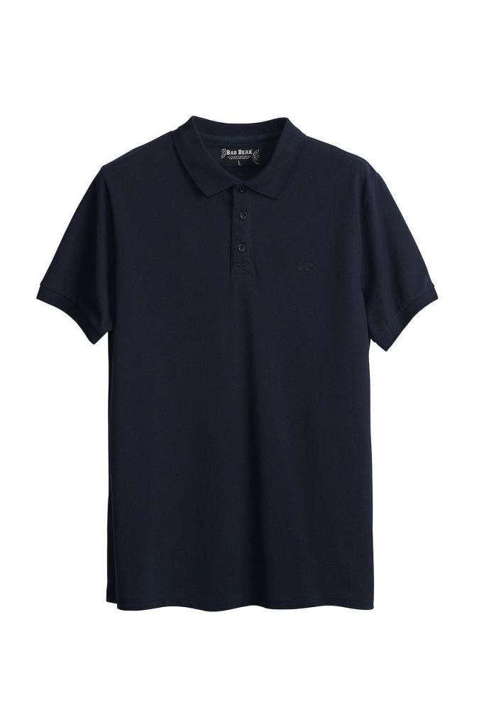Erkek Mavi Stark Navy Polo Yaka T-shirt