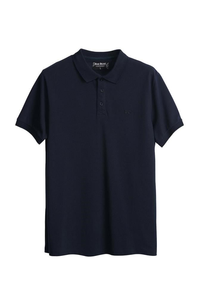 Erkek Mavi Stark Navy Polo Yaka T-shirt