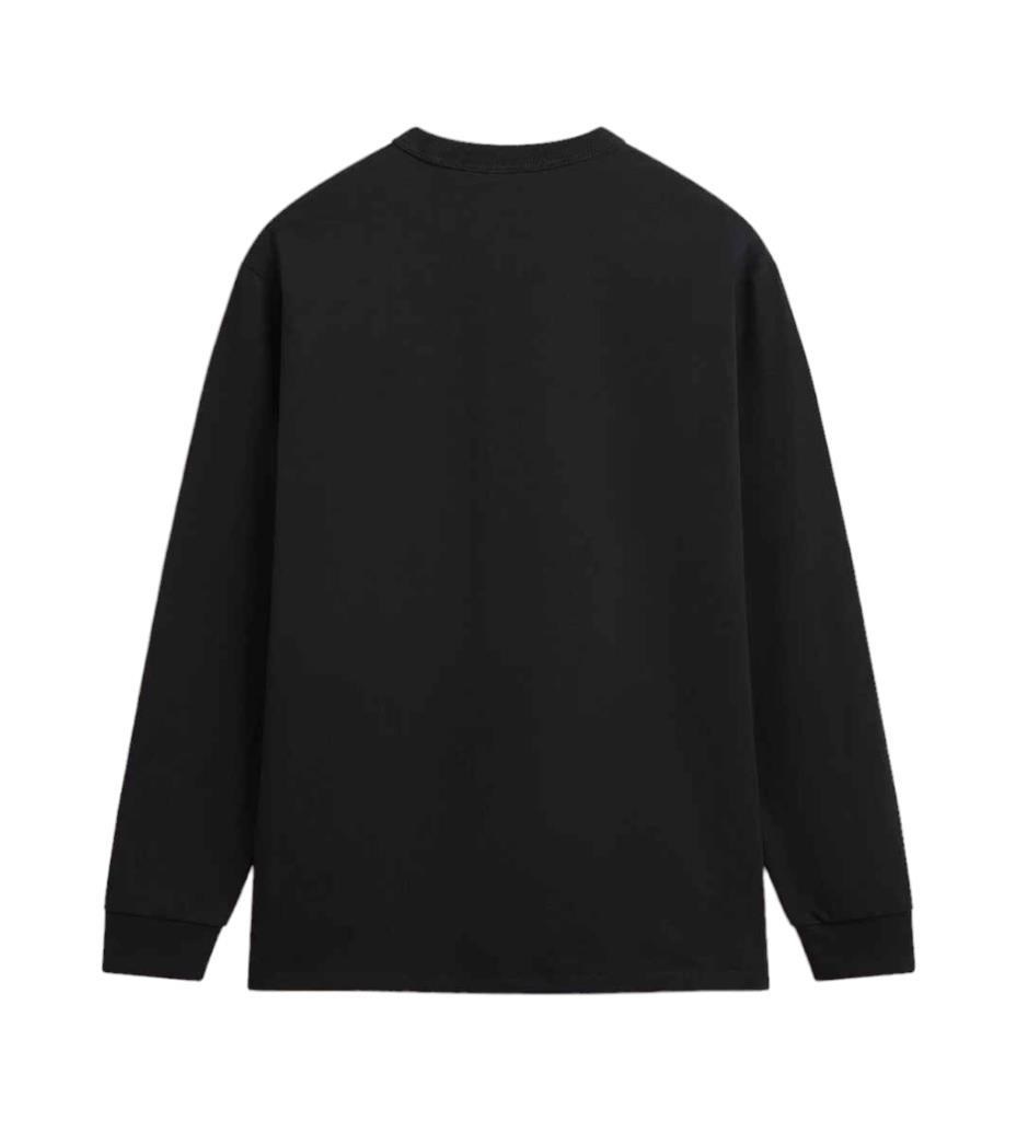 Erkek Siyah Düz Sweatshirt Vans OFF THE WALL II LS VN000G3ZBLK1