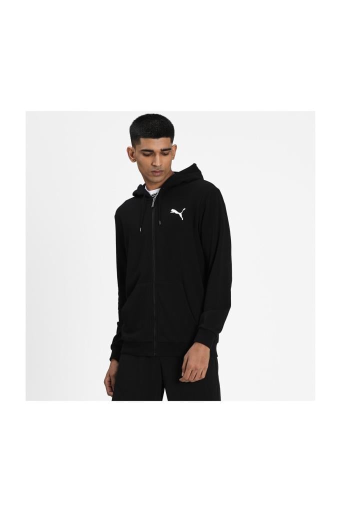 ESS SMALL LOGO FZ HOODIE Siyah Erkek Eşofman 101085401